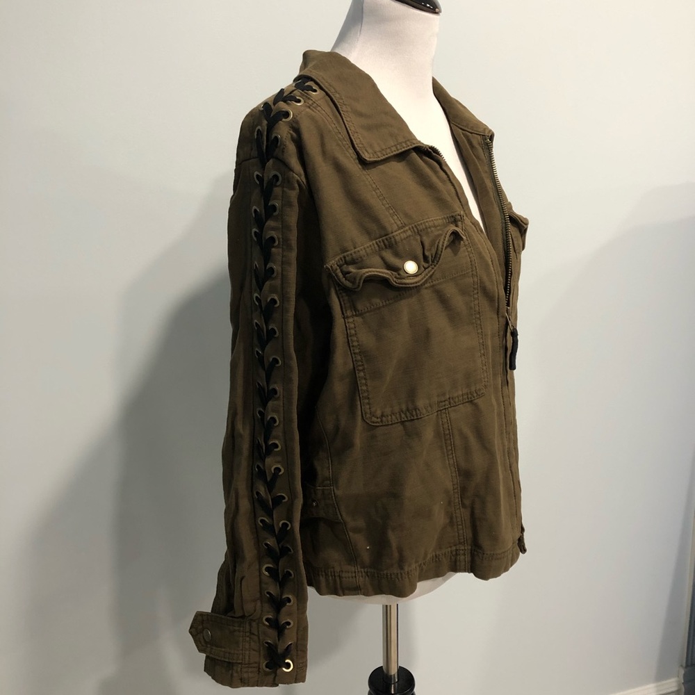 NWOT Free People Military Inspired Jacket Green - Picture 1 of 8
